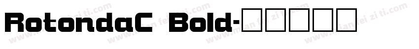 RotondaC Bold字体转换